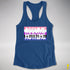 Assume Nothing Genderfluid Pride Flag Racerback Tank - Royal