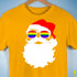 Santa’s LGBTQ Rainbow Pride Flag Shades Premium Unisex T-Shirt - Gold