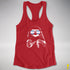 Pride Sloth Transgender Flag Sunglasses Women's Racerback Tank - Red