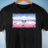 Bigender Pride Pirate Flag Premium Unisex T-Shirt - Black