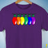 LGBTQ Pride Christmas Lights Premium Unisex T-Shirt - Purple