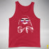 Pride Sloth Asexual Flag Sunglasses Premium Tank Top - Red