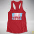 Transgender Pride Exclamation Points Women's Racerback Tank - Red