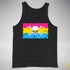 Pansexual Pride Pirate Flag Premium Tank Top - Black