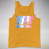 Bigender Pride Grunge Exclamation Points Premium Tank Top - Gold