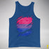 Bisexual Pride Flag Ripped Reveal Premium Tank Top - Royal Blue