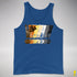 Bear Pride Grunge Exclamation Points Premium Tank Top - Royal Blue