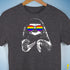 Pride Sloth LGBTQ Flag Sunglasses Premium Unisex T-Shirt - Dark Grey Heather