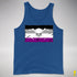 Asexual Pride Pirate Flag Premium Tank Top - Royal Blue