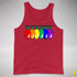 LGBTQ Pride Christmas Lights Premium Tank Top - Red