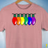 LGBTQ Pride Christmas Lights Premium Unisex T-Shirt - Mauve Heather