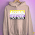 Assume Nothing Nonbinary Pride Flag Hoodie - Light Pink