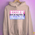 Assume Nothing Omnisexual Pride Flag Hoodie - Light Pink