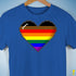 Philly LGBTQ Pride 8-Bit Pixel Heart Premium Unisex T-Shirt - Royal Blue