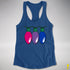 Bisexual Pride Christmas Lights Racerback Tank - Royal