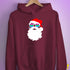 Santa Claus Polysexual Pride Flag Sunglasses Hoodie - Maroon