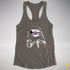 Pride Sloth Demisexual Pride Flag Sunglasses Women's Racerback Tank - Dark Grey