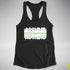 Assume Nothing Agender Pride Flag Racerback Tank - Black