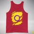 Intersex Pride Flag Ripped Reveal Premium Tank Top - Red