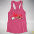 Believe Bear Pride Jingle Bell Racerback Tank - Hot Pink