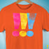 Pansexual Pride Exclamation Points Premium Unisex T-Shirt - Orange