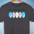 Transgender Pride Flag Christmas Lights Premium Unisex T-Shirt - Dark Grey Heather