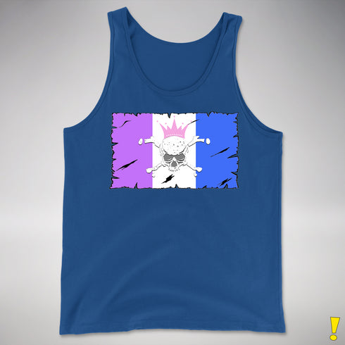 Drag Pride Pirate Flag Premium Tank Top - Royal Blue