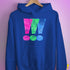 Polysexual Pride Exclamation Points Hoodie - Royal Blue