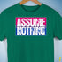 Assume Nothing Bisexual Pride Flag Premium Unisex T-Shirt - Kelly Green