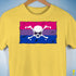 Bisexual Pride Pirate Flag Premium Unisex T-Shirt - Yellow