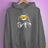 Pride Sloth Intersex Flag Sunglasses Hoodie - Grey Heather