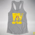 Intersex Pride Grunge Exclamation Points Racerback Tank - Heather Grey