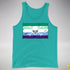 Gay Male Pride Pirate Flag Premium Tank Top - Teal