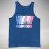 Bigender Pride Grunge Exclamation Points Premium Tank Top - Royal Blue