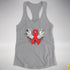 Winged Red Ribbon - World AIDS Day Racerback Tank - Heather Grey