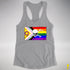 Intersex Inclusive Progress Pride Pirate Flag Racerback Tank - Heather Grey