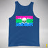 Polysexual Pride Pirate Flag Premium Tank Top - Royal Blue