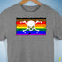 Philly LGBTQ Pride Pirate Flag Premium Unisex T-Shirt - Grey Heather