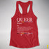 Queer Definition Women's Racerback Tank - Red