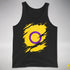 Intersex Pride Flag Ripped Reveal Premium Tank Top - Black