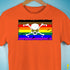 Philly LGBTQ Pride Pirate Flag Premium Unisex T-Shirt - Orange