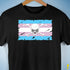 Transgender Pride Pirate Flag Premium Unisex T-Shirt - Black