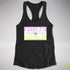 Assume Nothing Twink Pride Flag Racerback Tank - Black