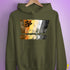 Bear Pride Grunge Exclamation Points Hoodie - Army