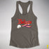 Believe Lesbian Pride Jingle Bell Racerback Tank - Dark Grey