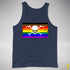 Philly LGBTQ Pride Pirate Flag Premium Tank Top - Navy