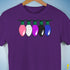 Genderfluid Pride Christmas Lights Premium Unisex T-Shirt - Purple