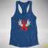 Winged Red Ribbon - World AIDS Day Racerback Tank - Royal