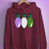 Genderqueer Pride Christmas Lights Hoodie - Maroon