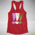Genderqueer Pride Exclamation Points Women's Racerback Tank - Red